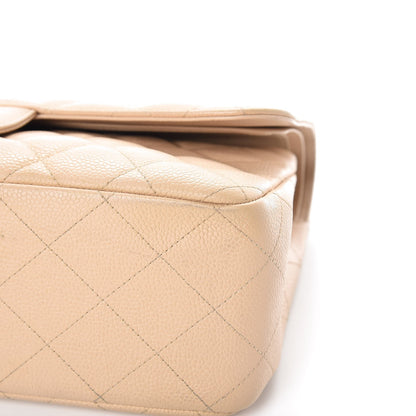 Chanel Caviar Quilted Jumbo Double Flap Light Beige 13 of 26