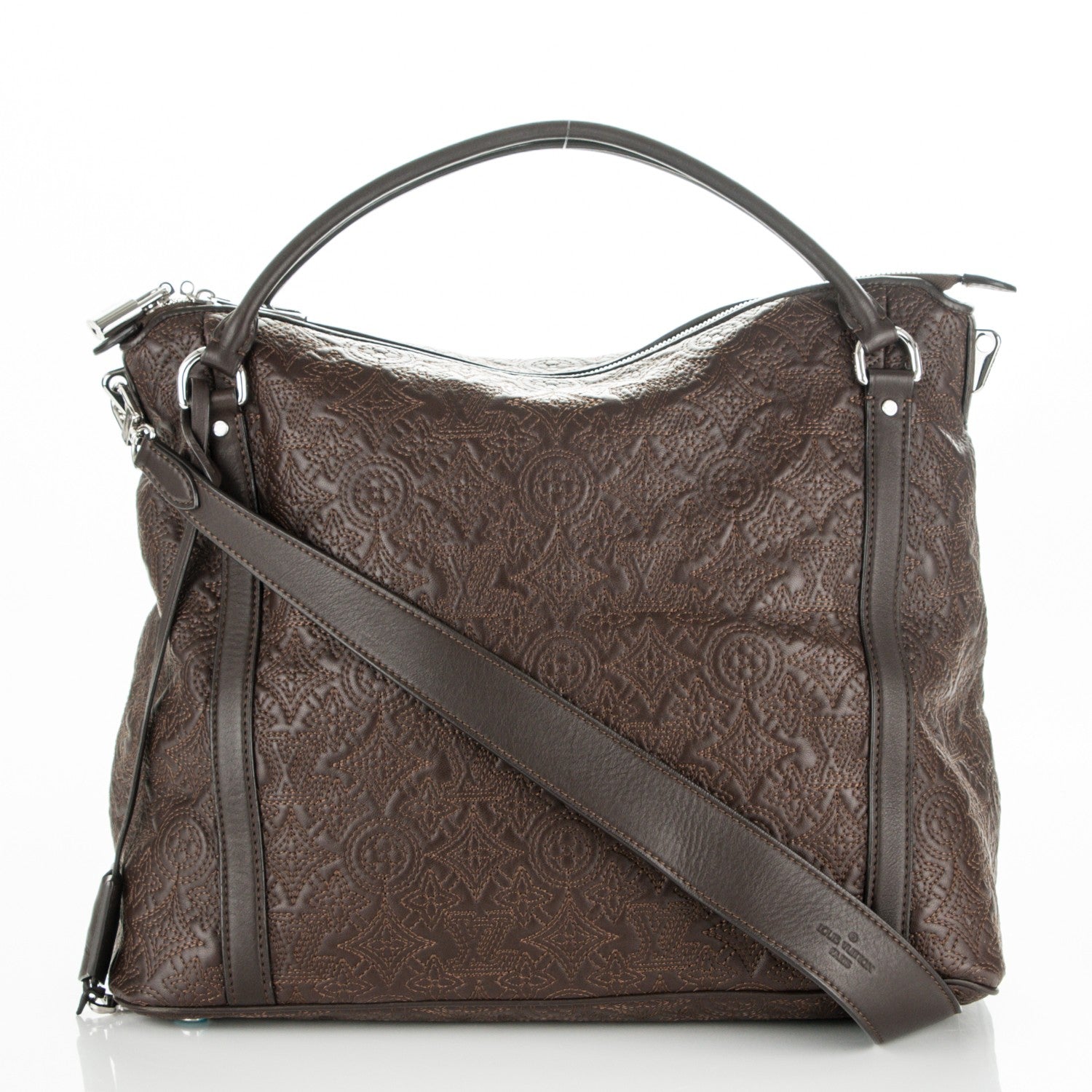 Louis Vuitton Monogram Lambskin Antheia IXIA MM Chocolate 1 of 6