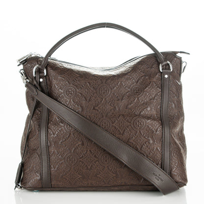 Louis Vuitton Monogram Lambskin Antheia IXIA MM Chocolate 1 of 6