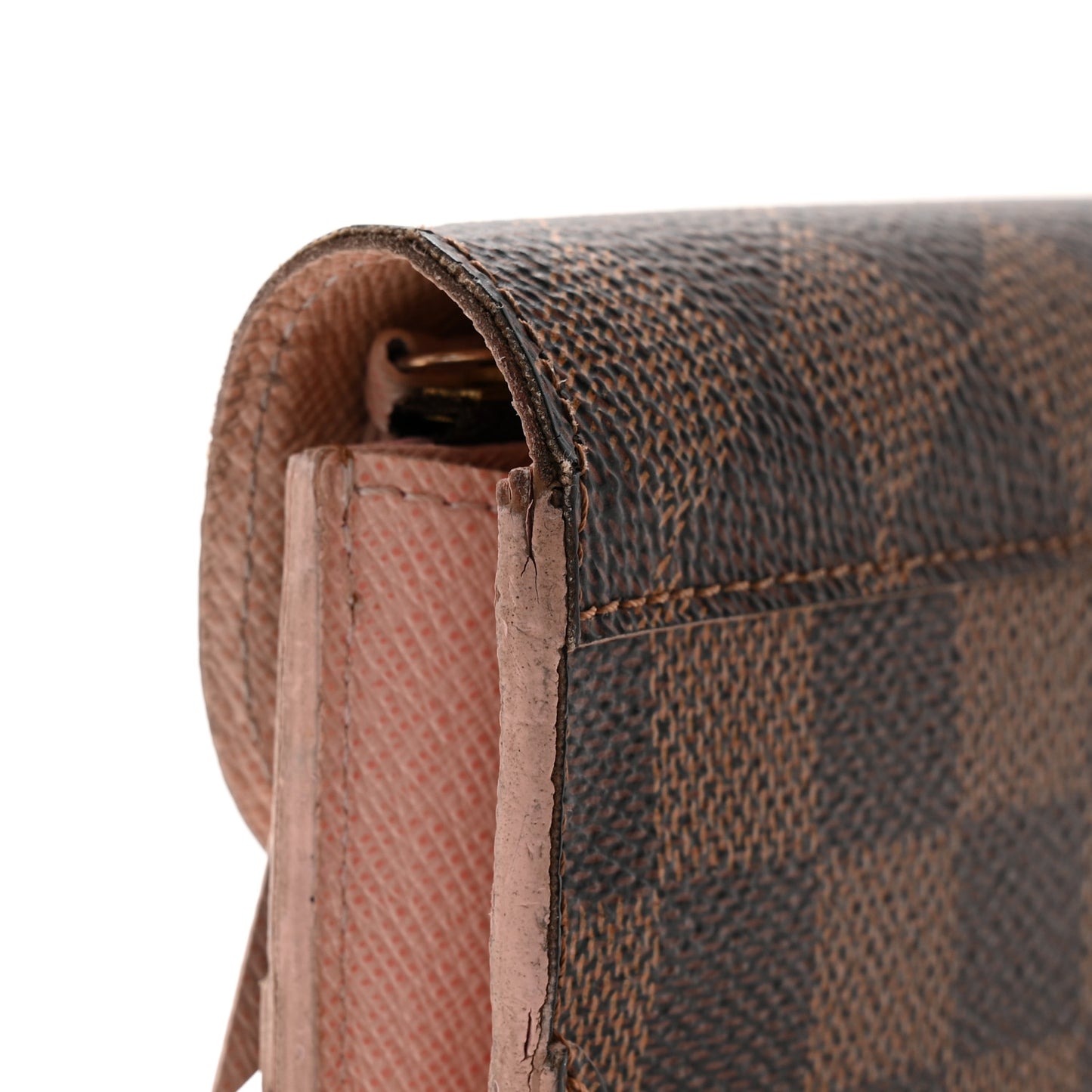 Damier Ebene Caissa Wallet Rose Ballerine