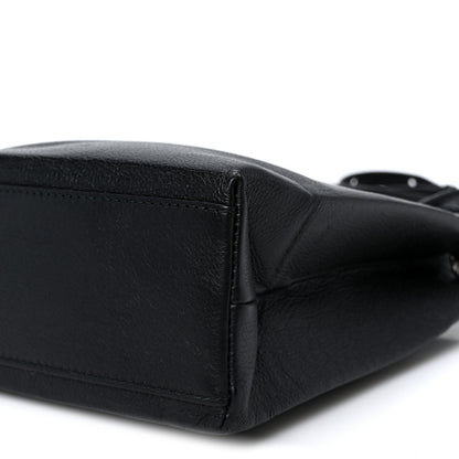 Balenciaga Calfskin Logo XXS Shopping Tote Black 9 of 9