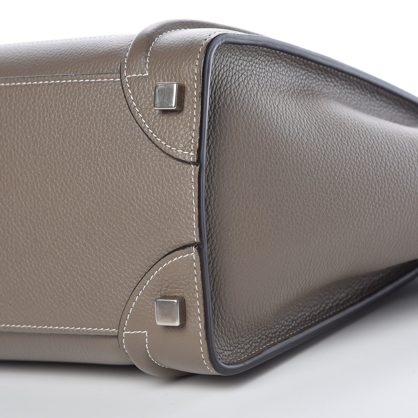 Drummed Calfskin Micro Luggage Souris