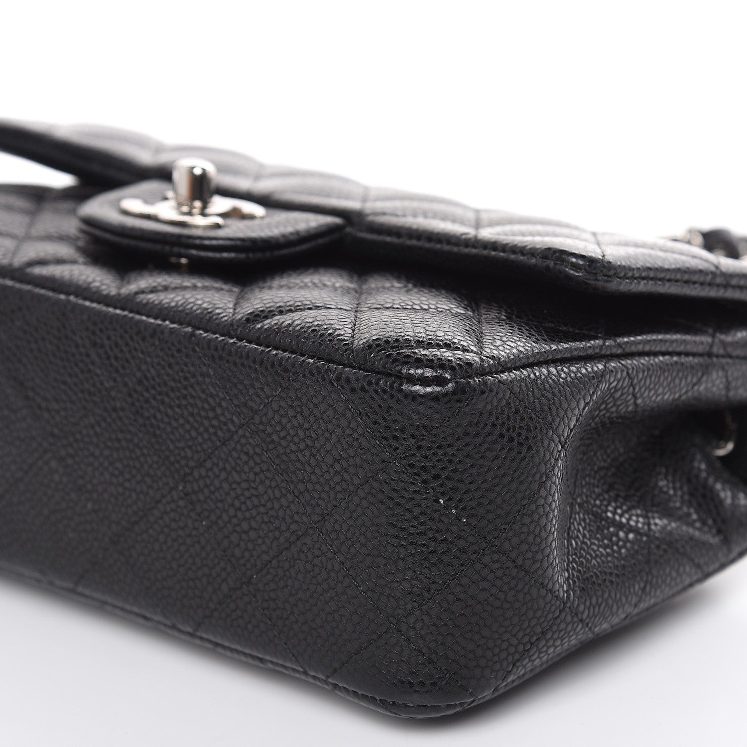 Chanel Caviar Quilted Mini Rectangular Flap Black 9 of 11