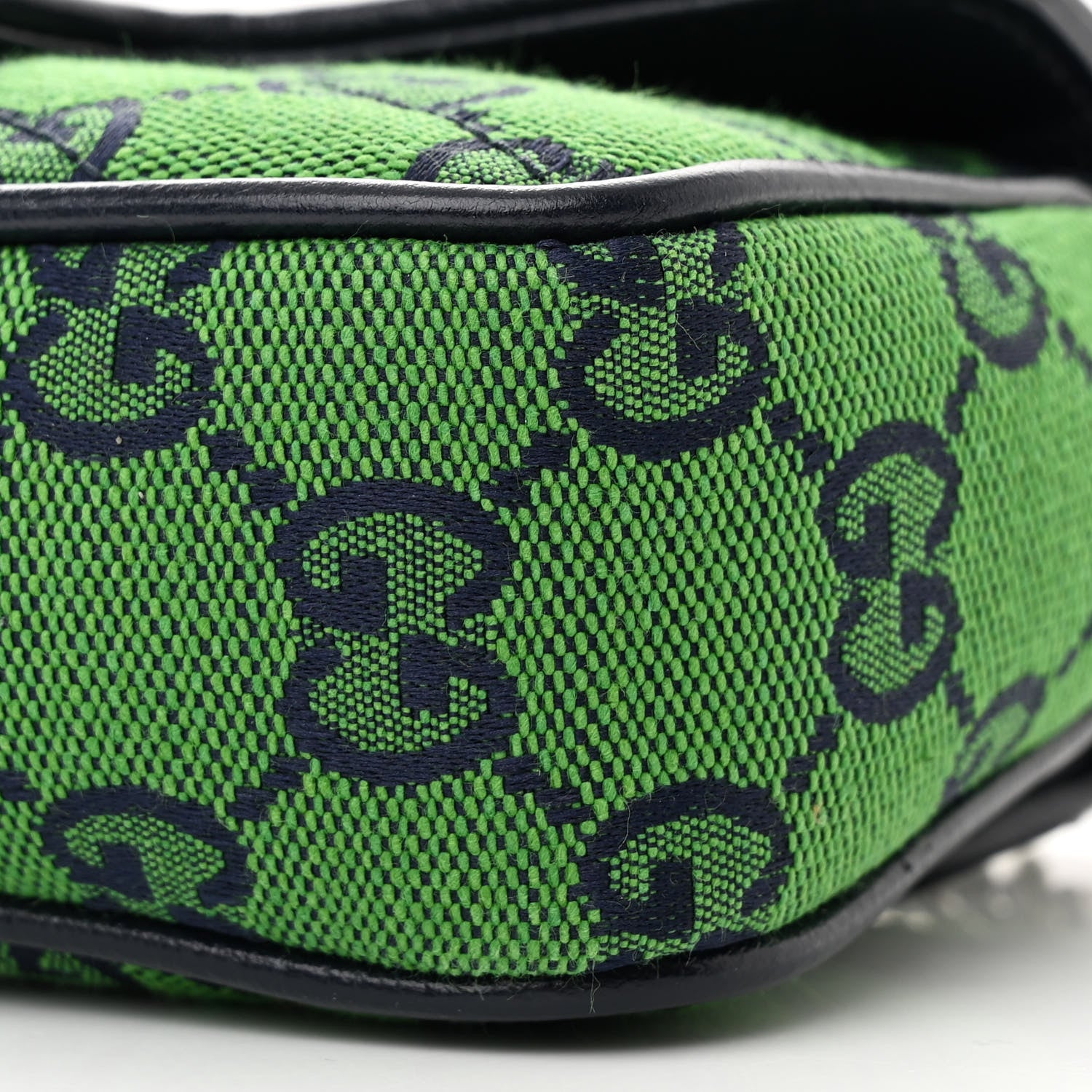 Gucci Monogram Multicolor Matelasse Diagonal Super Mini GG Marmont Shoulder Bag Green Blue 10 of 11