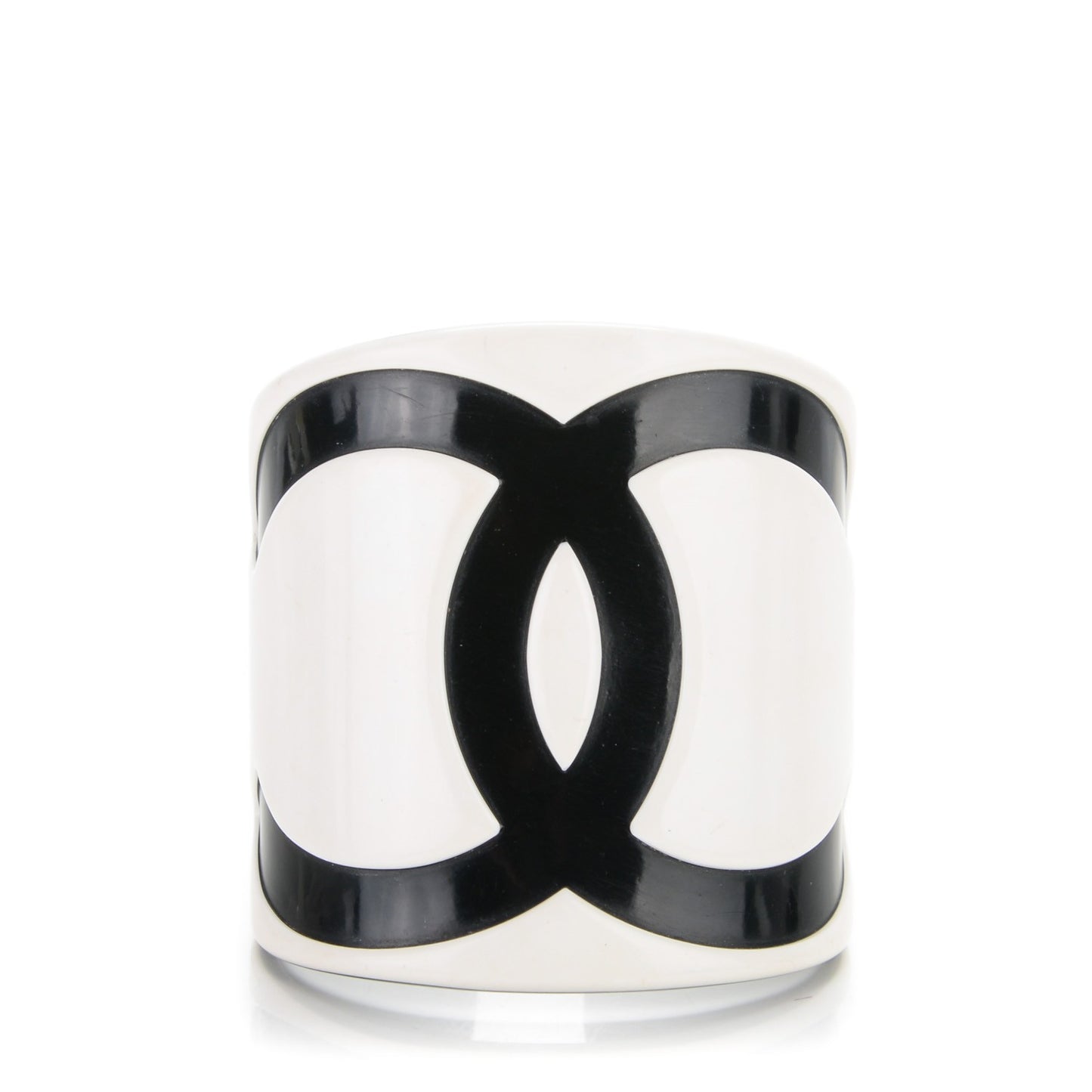 Resin CC Wide Cuff White Black