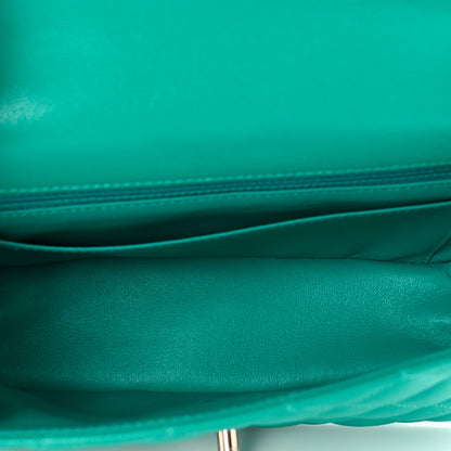 Chanel Caviar Quilted Mini Rectangular Flap Turquoise 5 of 9