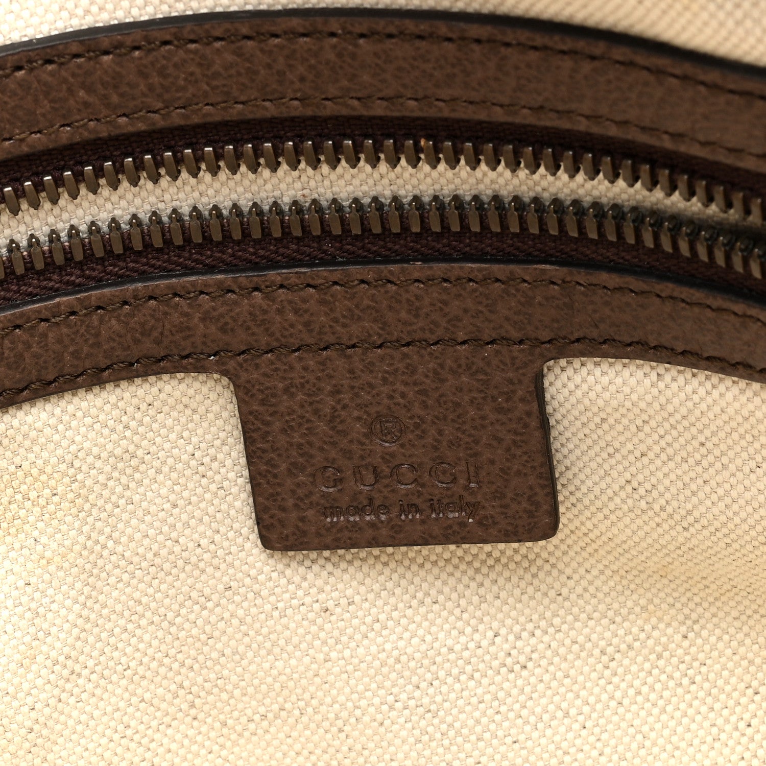 Gucci GG Supreme Monogram Web Small Ophidia Half Moon Hobo Brown 6 of 10