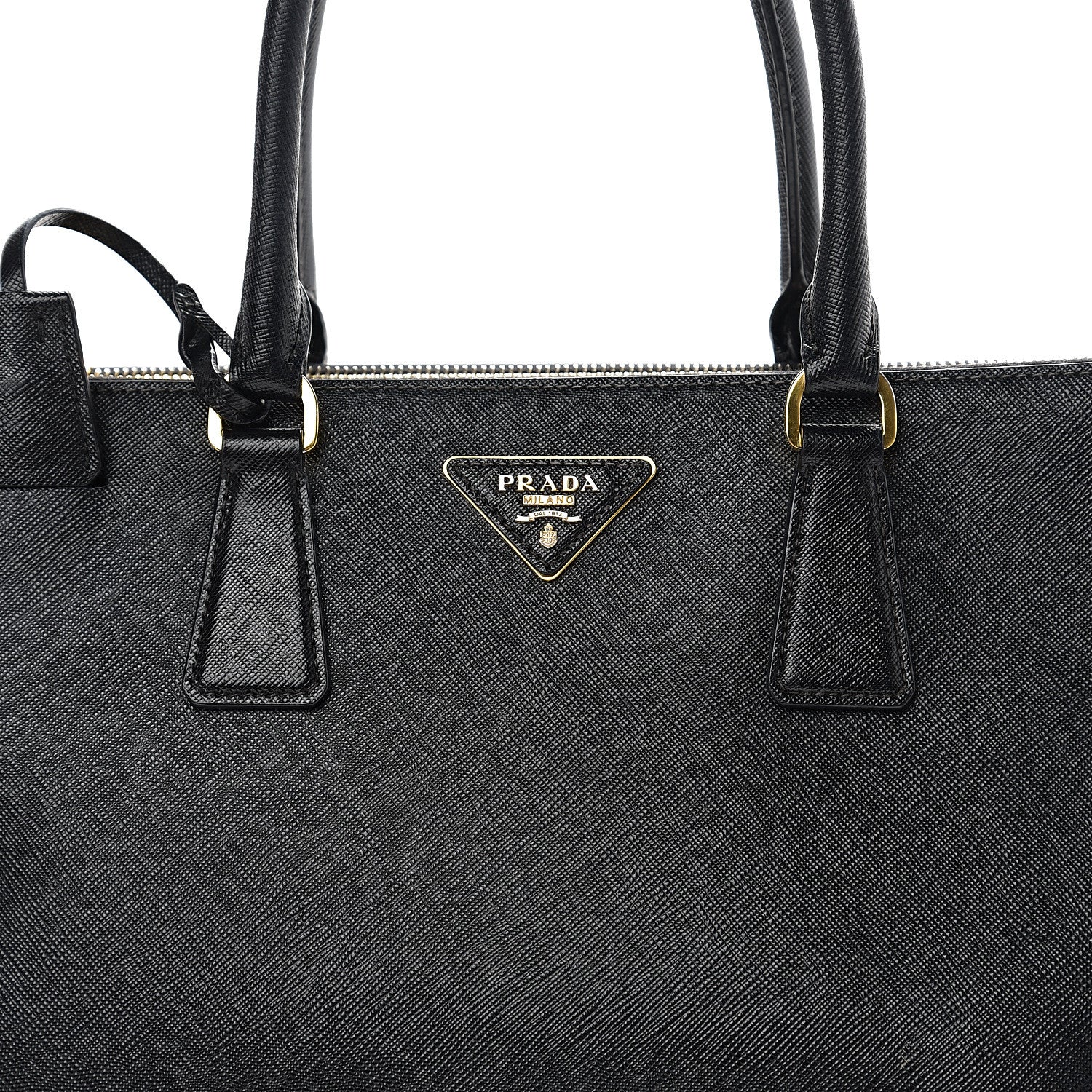 Prada Saffiano Large Galleria Double Zip Tote Black 10 of 10