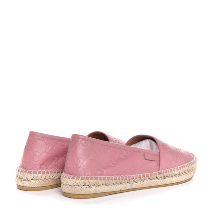 Gucci Guccissima Signature Espadrilles 39.5 Rose Baby Candy 4 of 8