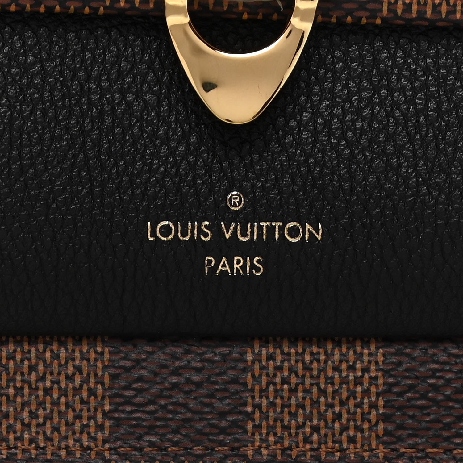 Louis Vuitton Damier Ebene Vavin Chain Wallet Black 7 of 14