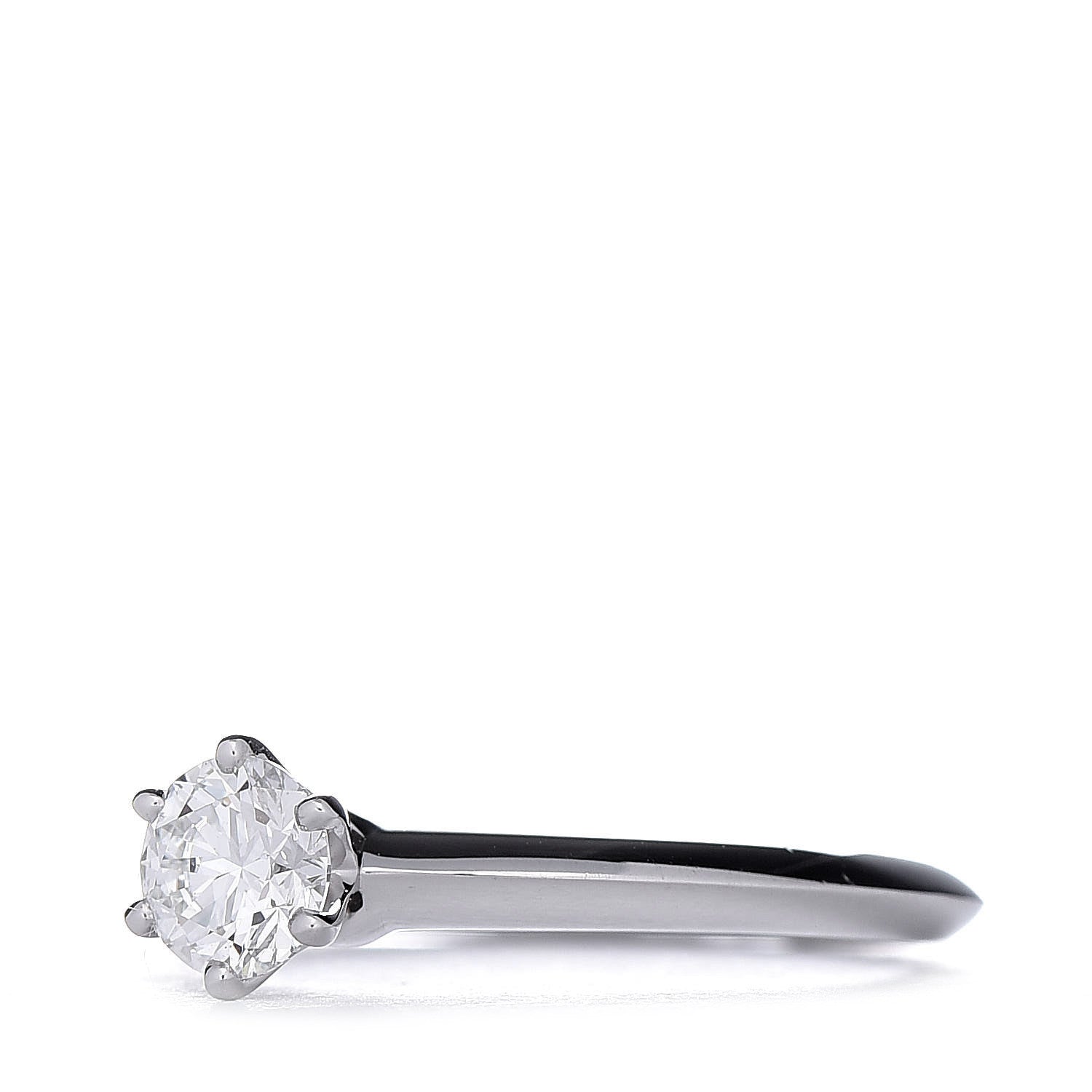 Tiffany Platinum Diamond .40ct Solitaire Engagement Ring 46 3.75 1 of 6