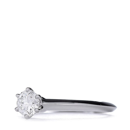 Tiffany Platinum Diamond .40ct Solitaire Engagement Ring 46 3.75 1 of 6