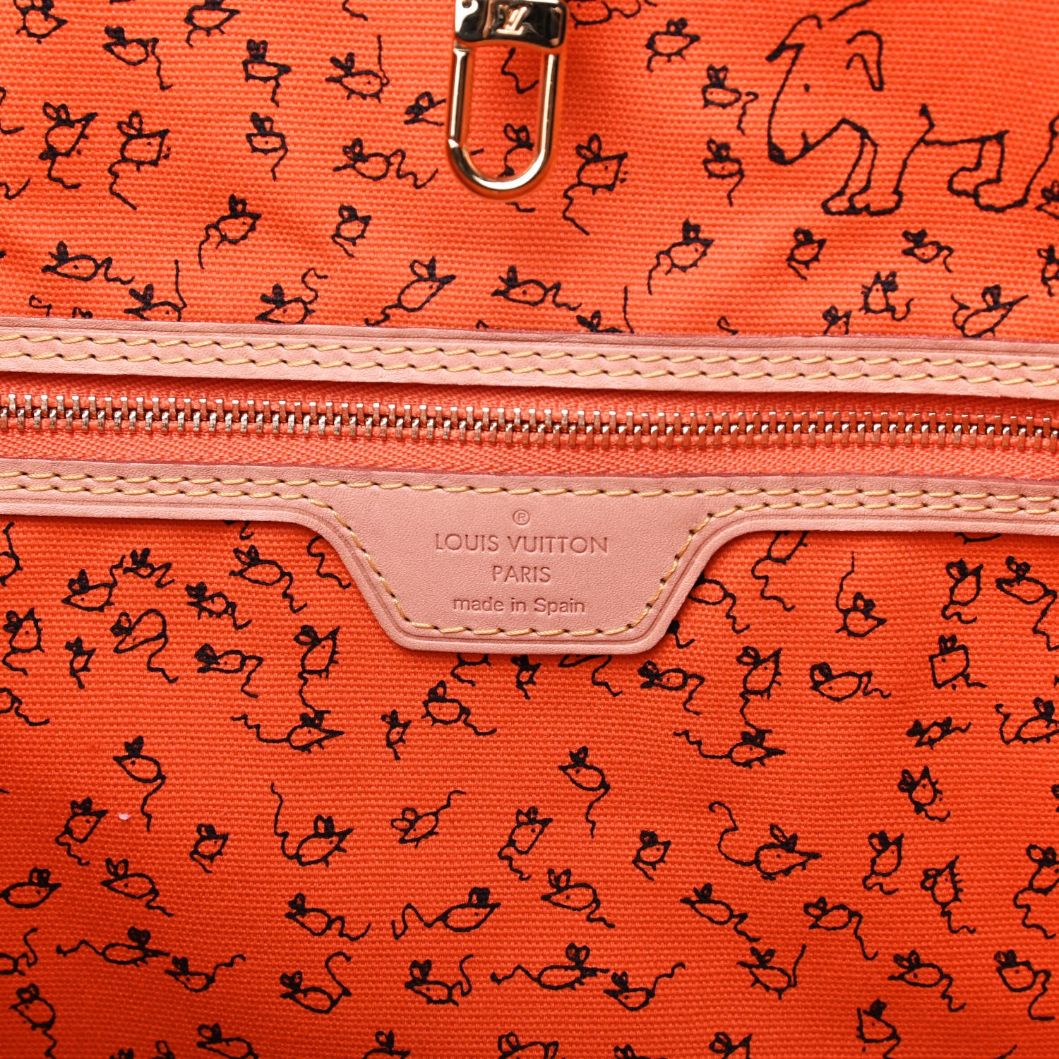Louis Vuitton Catogram Neverfull MM Marron 9 of 11