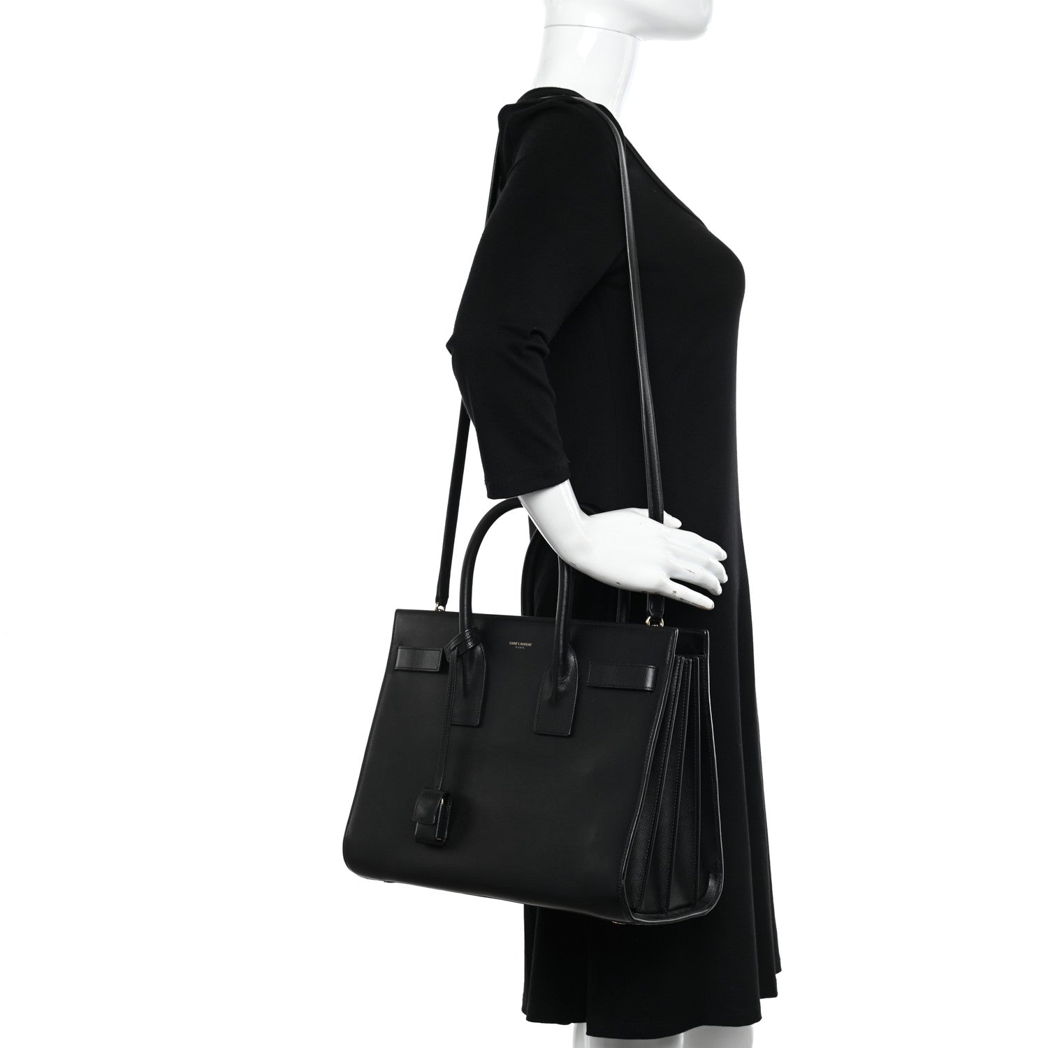Saint Laurent Calfskin Small Sac De Jour Black 2 of 13
