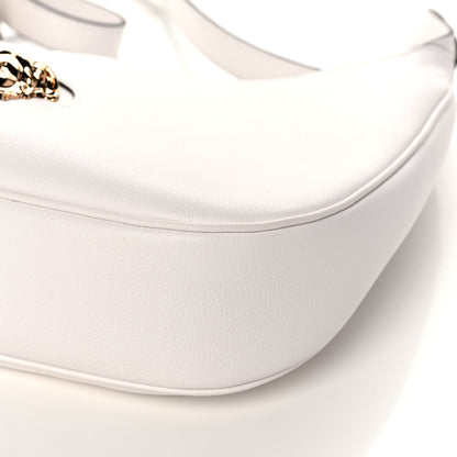 Versace Calfskin La Medusa Medium Hobo Crossbody White 10 of 10
