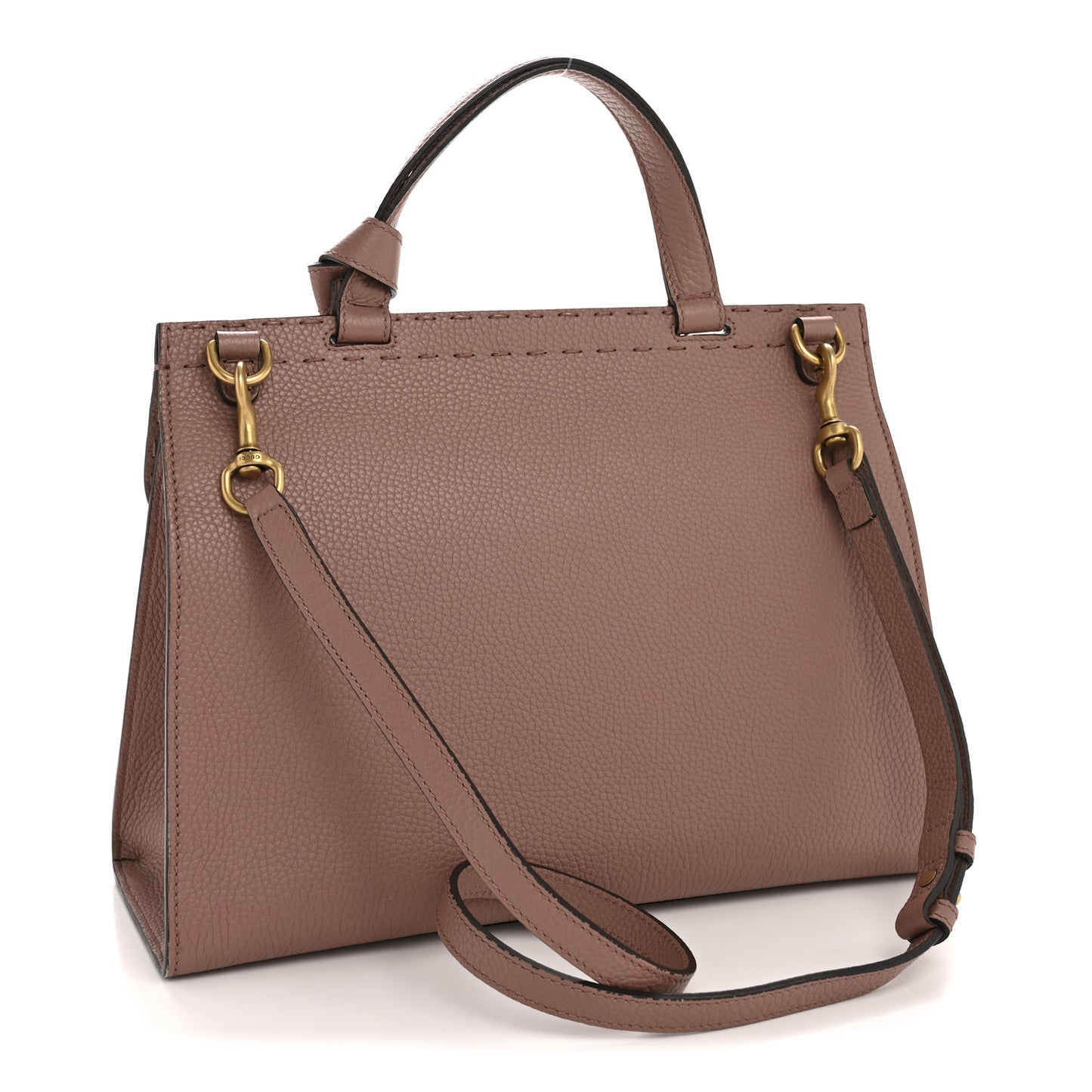 Calfskin Small GG Marmont Top Handle Bag Rosy Phard