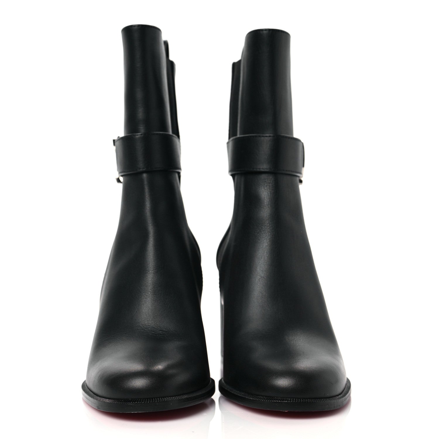 Christian Louboutin Calfskin 70 Chelsea Ankle Boots 37.5 Black 2 of 7