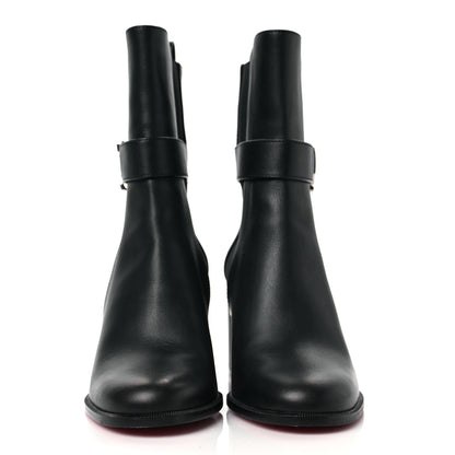 Christian Louboutin Calfskin 70 Chelsea Ankle Boots 37.5 Black 2 of 7
