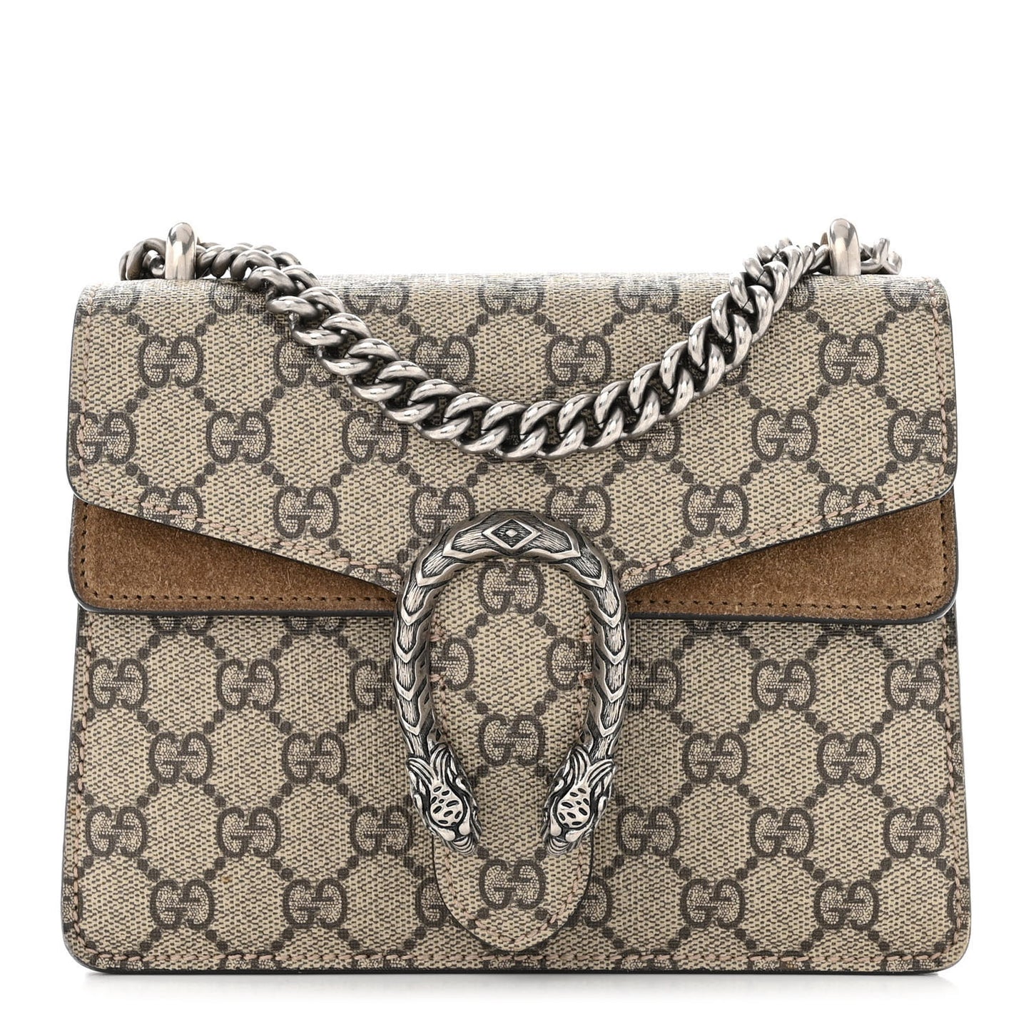GG Supreme Monogram Mini Dionysus Shoulder Bag Taupe