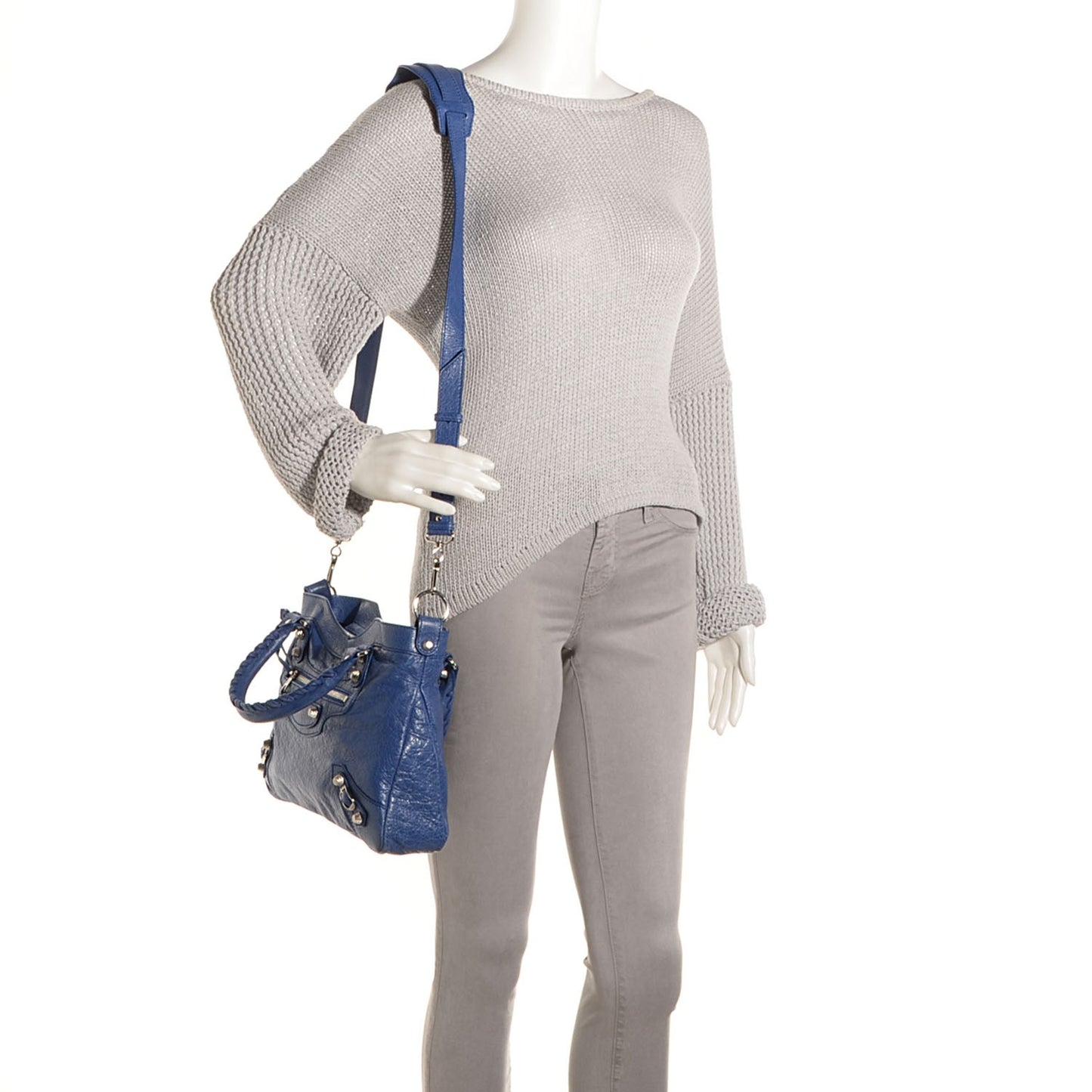 Agneau Giant 12 Silver Hardware Town Bleut Bleu Glacier