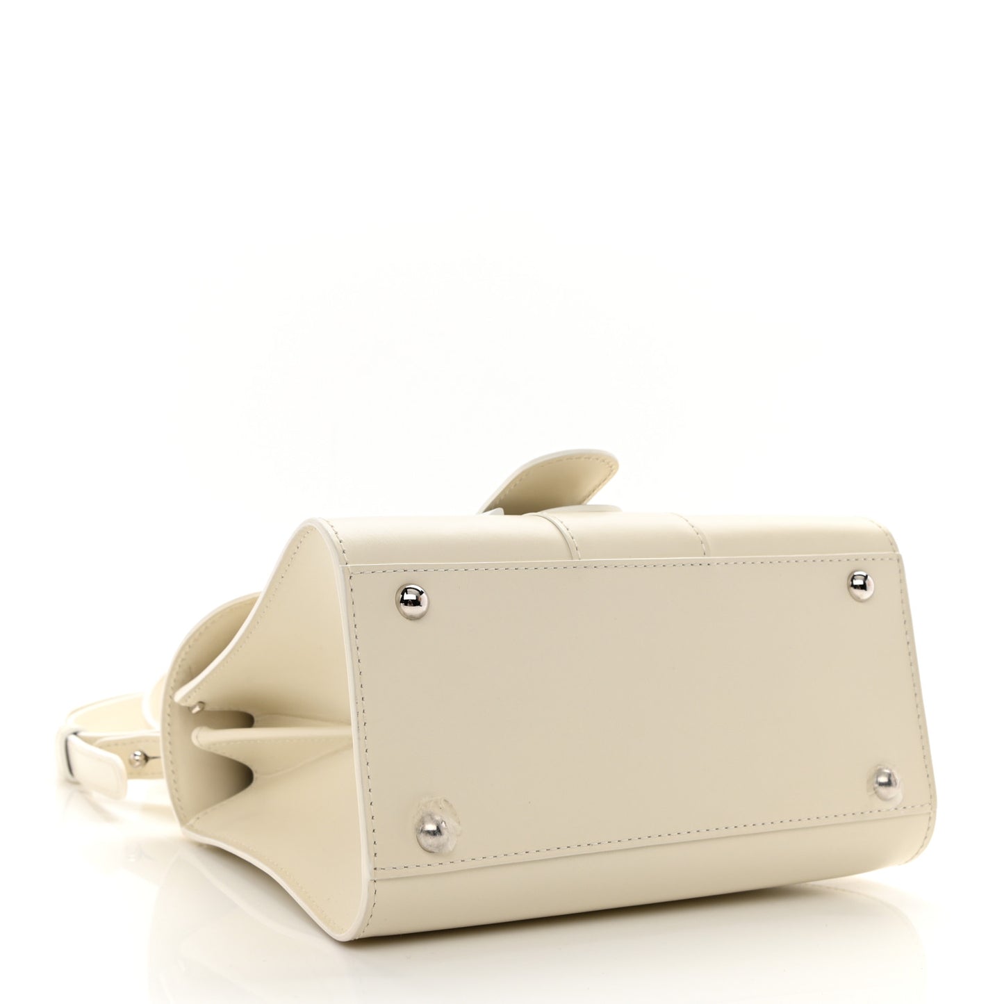 Box Calfskin Mini Brillant Satchel Ivory