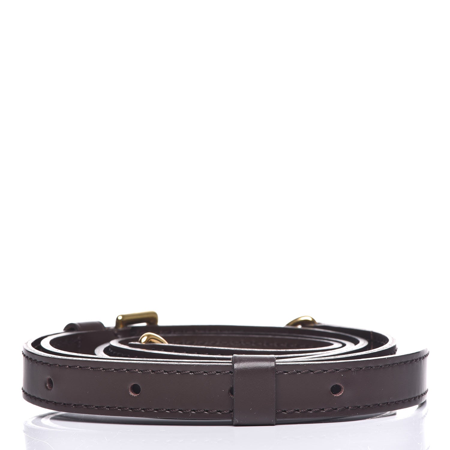 Louis Vuitton Calfskin 12mm Adjustable Shoulder Strap Brown 2 of 4