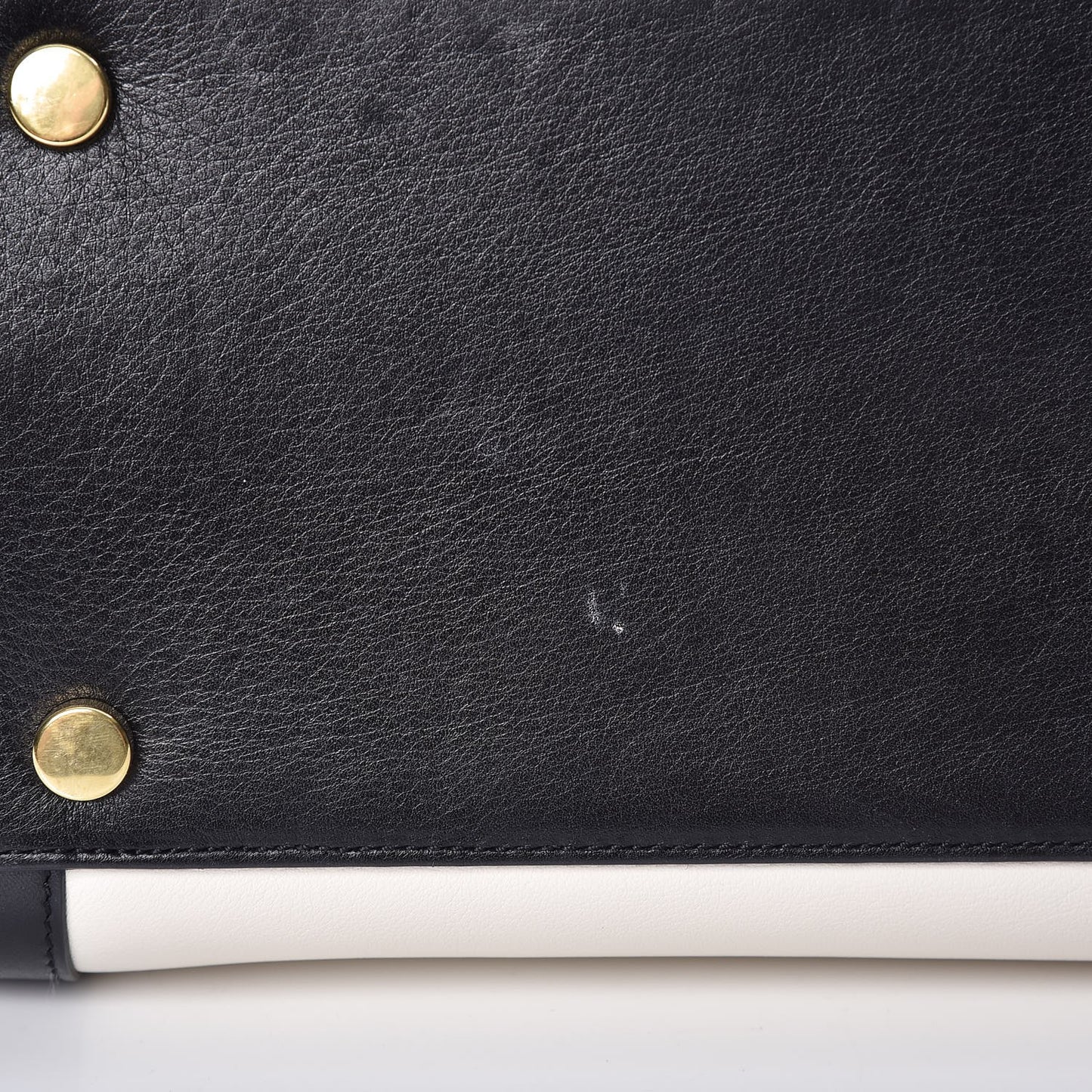 Calfskin Bicolor Small Sac De Jour White Black
