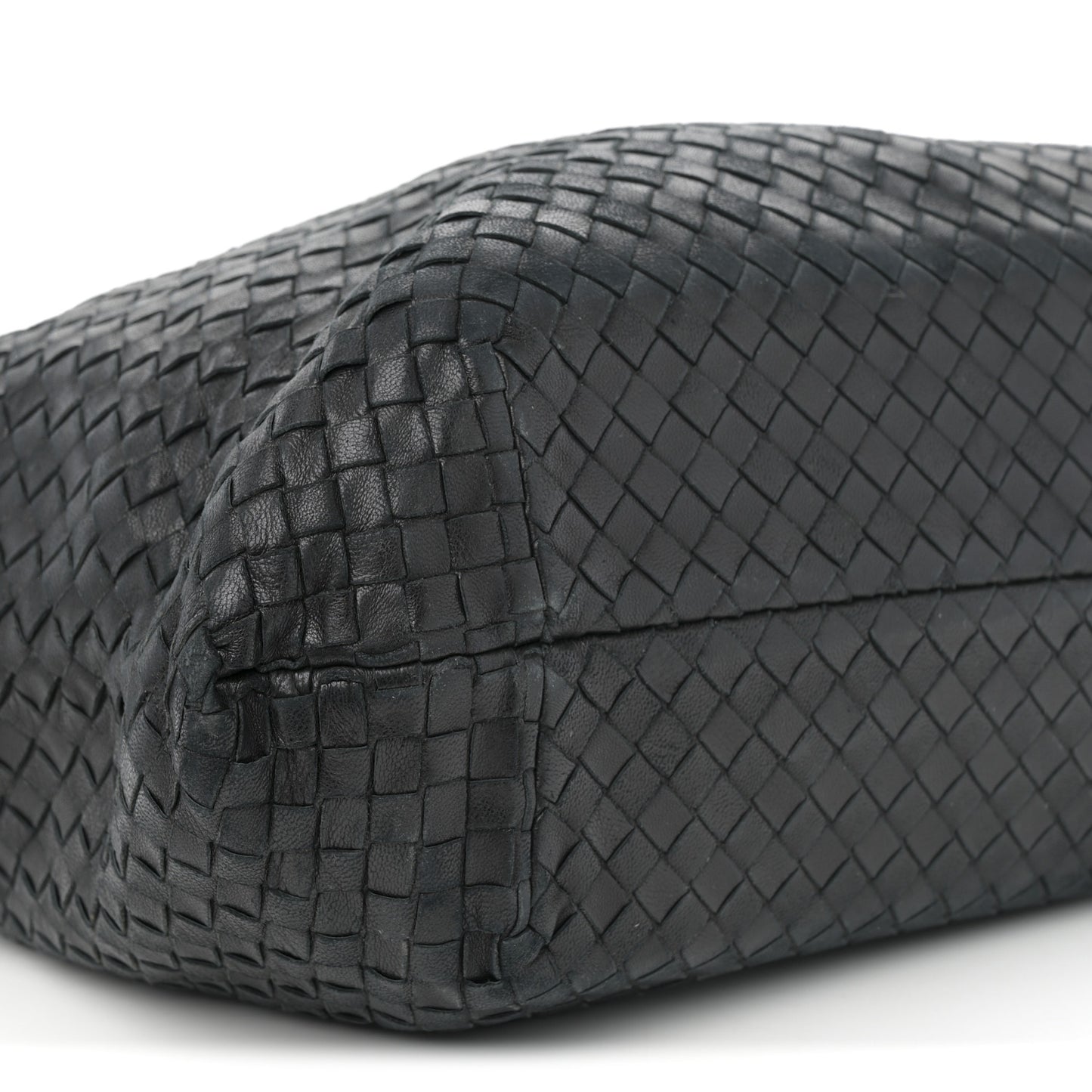 Nappa Intrecciato Large Capri Tote Black