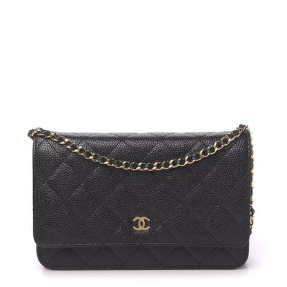 Chanel Caviar Quilted Wallet On Chain WOC Black 1 of 13