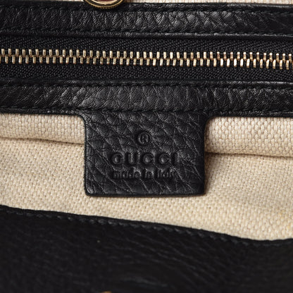 Gucci Pebbled Calfskin Medium Soho Chain Shoulder Bag Black 6 of 11