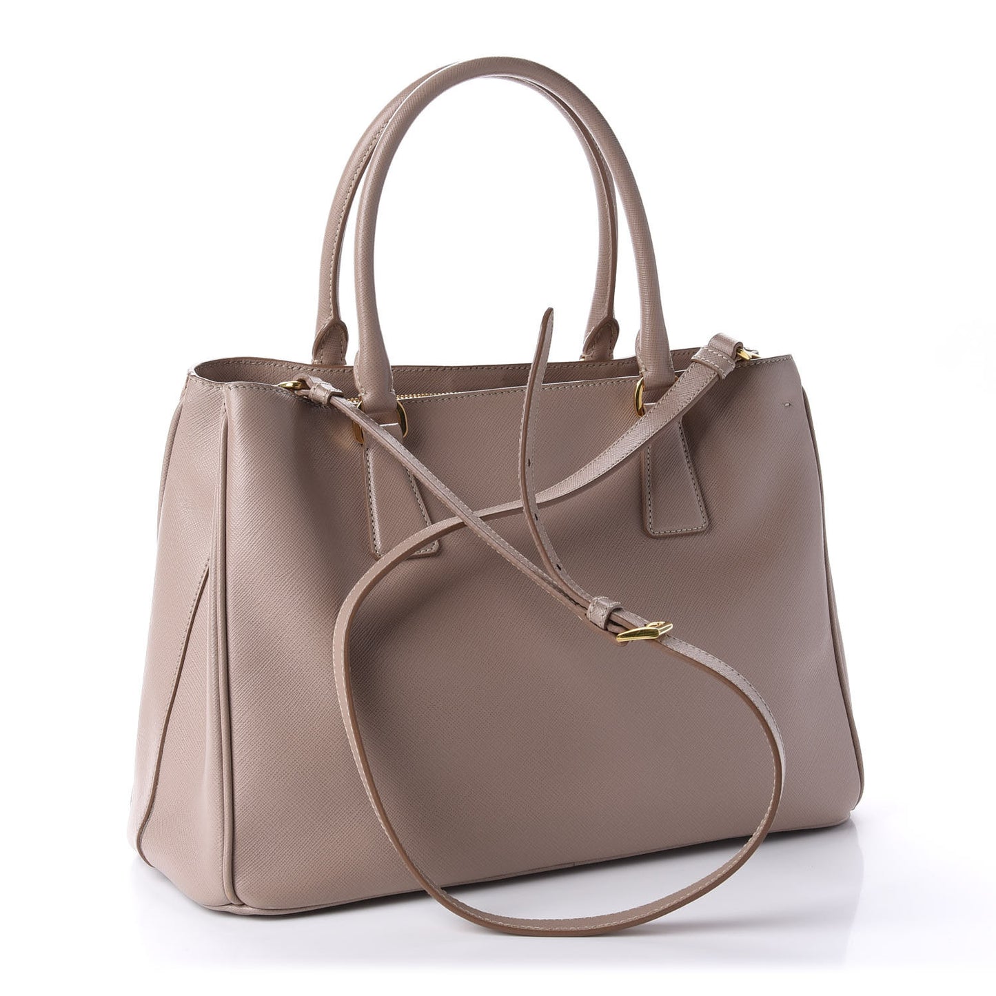 Saffiano Lux Medium Tote Cammeo