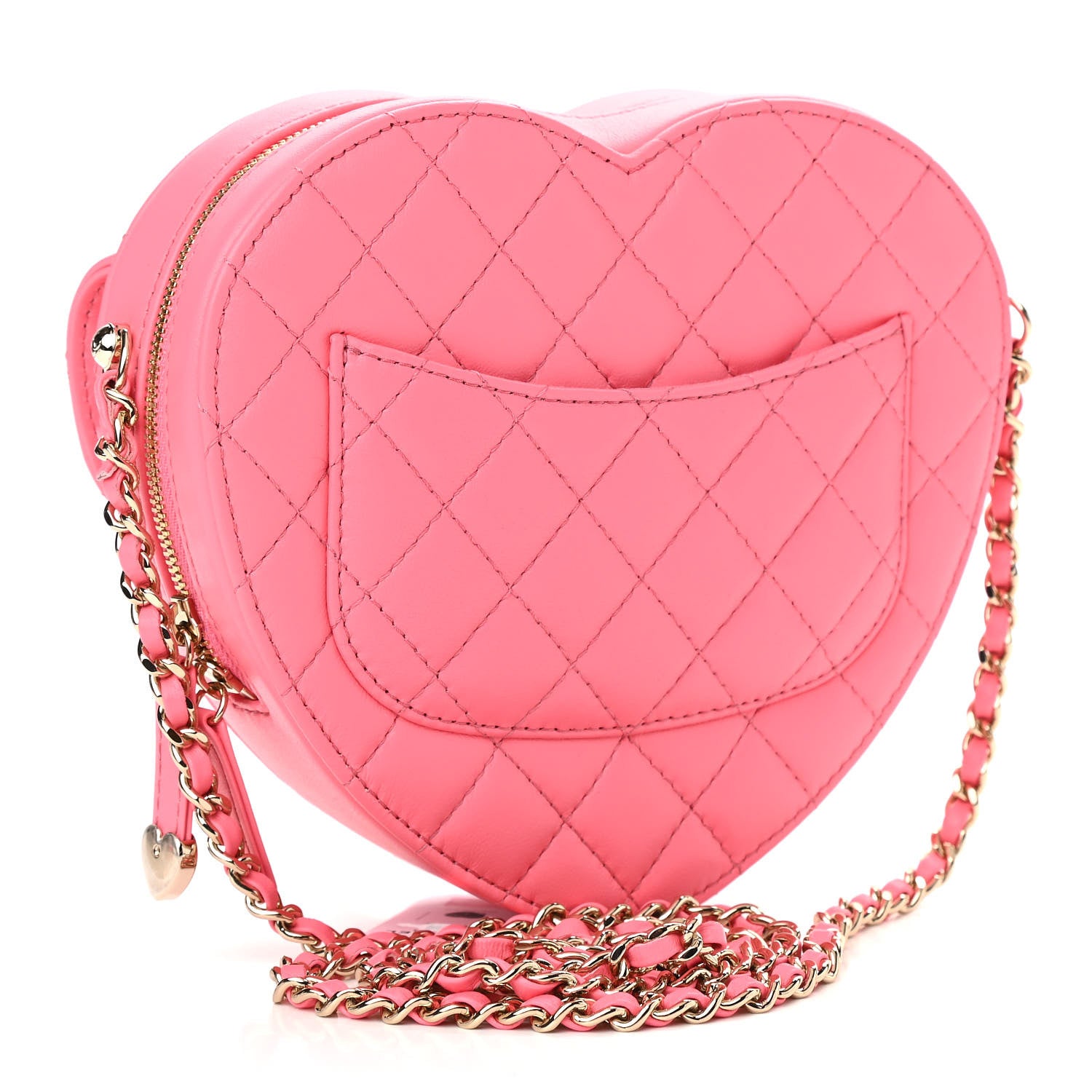 Chanel Lambskin Quilted CC In Love Heart Bag Pink 3 of 11
