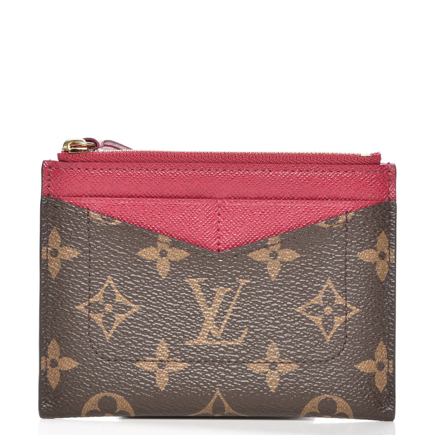 Monogram Zipped Card Holder