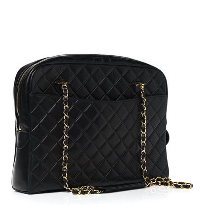 Chanel Lambskin Quilted Shoulder Bag Black 2 of 10