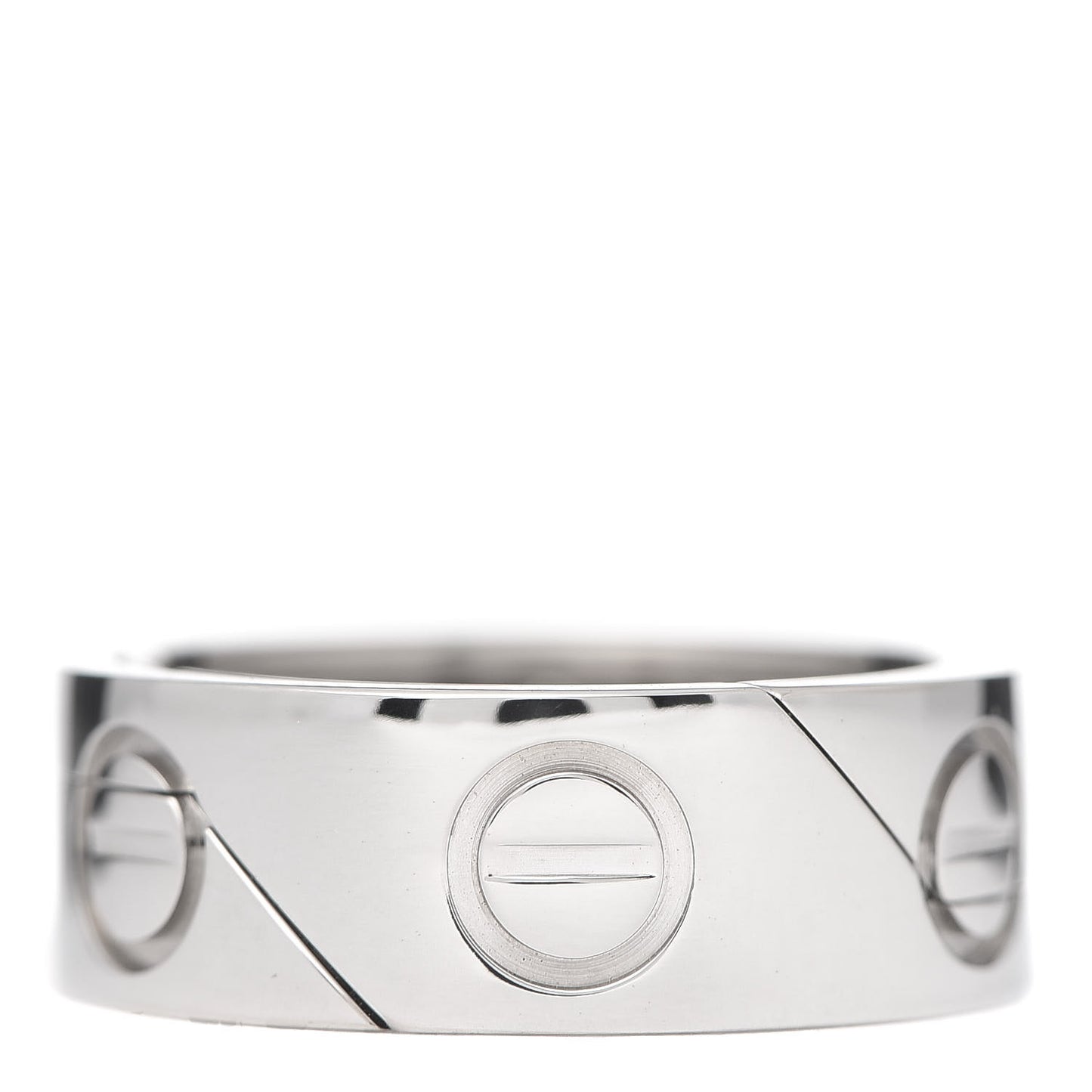 18K White Gold 7mm Astro LOVE Ring 50 5.25
