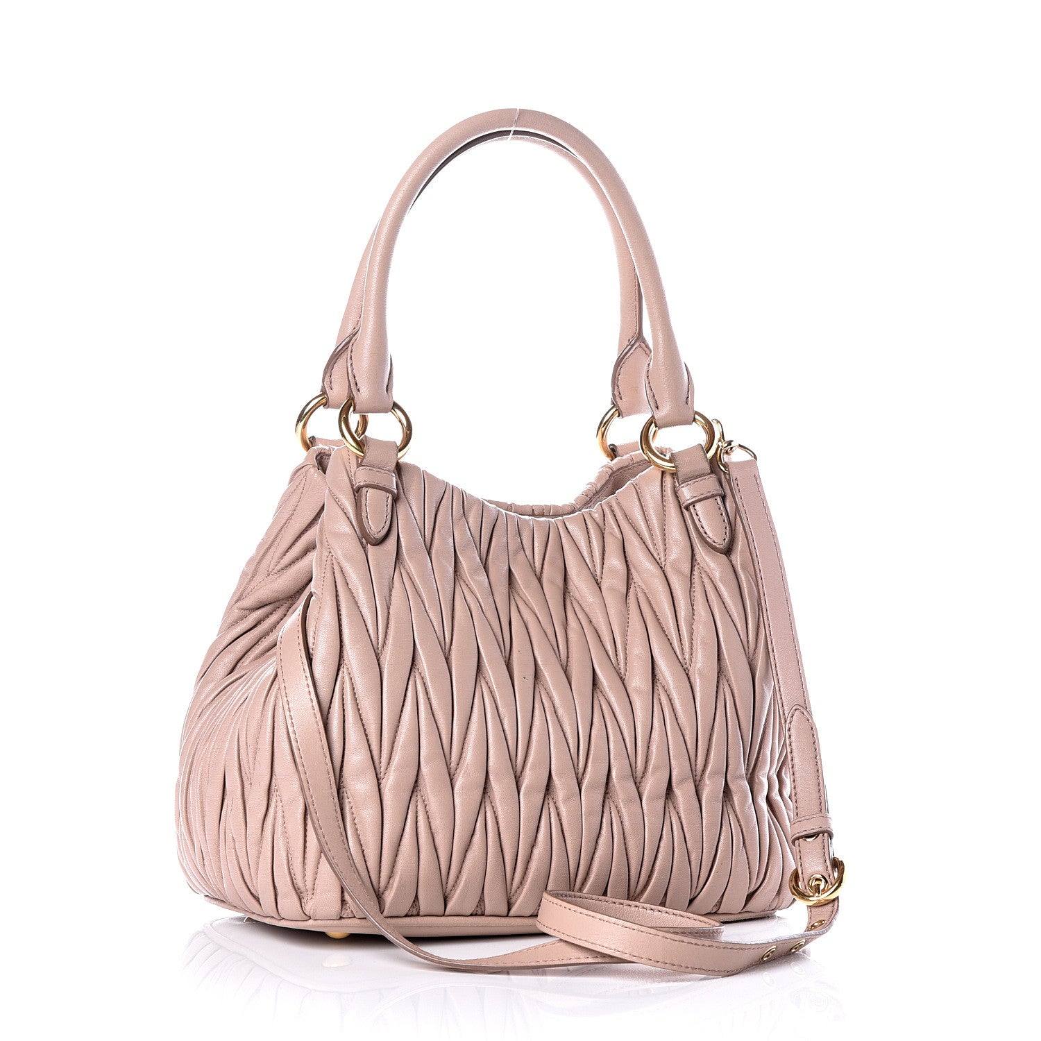 Miu Miu Nappa Matelasse Tote Cammeo 2 of 16