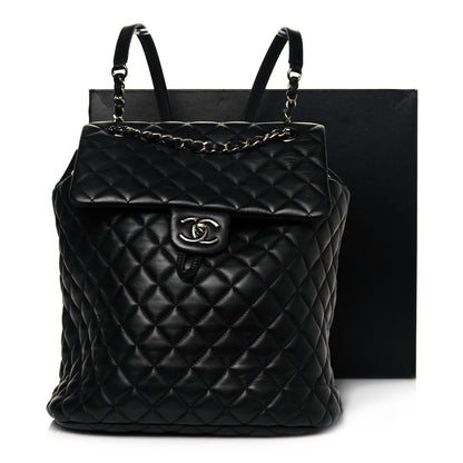 Chanel Lambskin Quilted Large Urban Spirit Backpack Black 13 of 13
