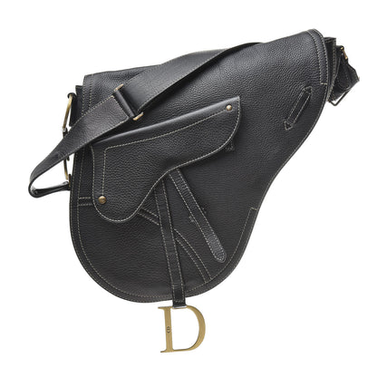 Christian Dior Calfskin Baudrier Saddle Bag Black 1 of 13