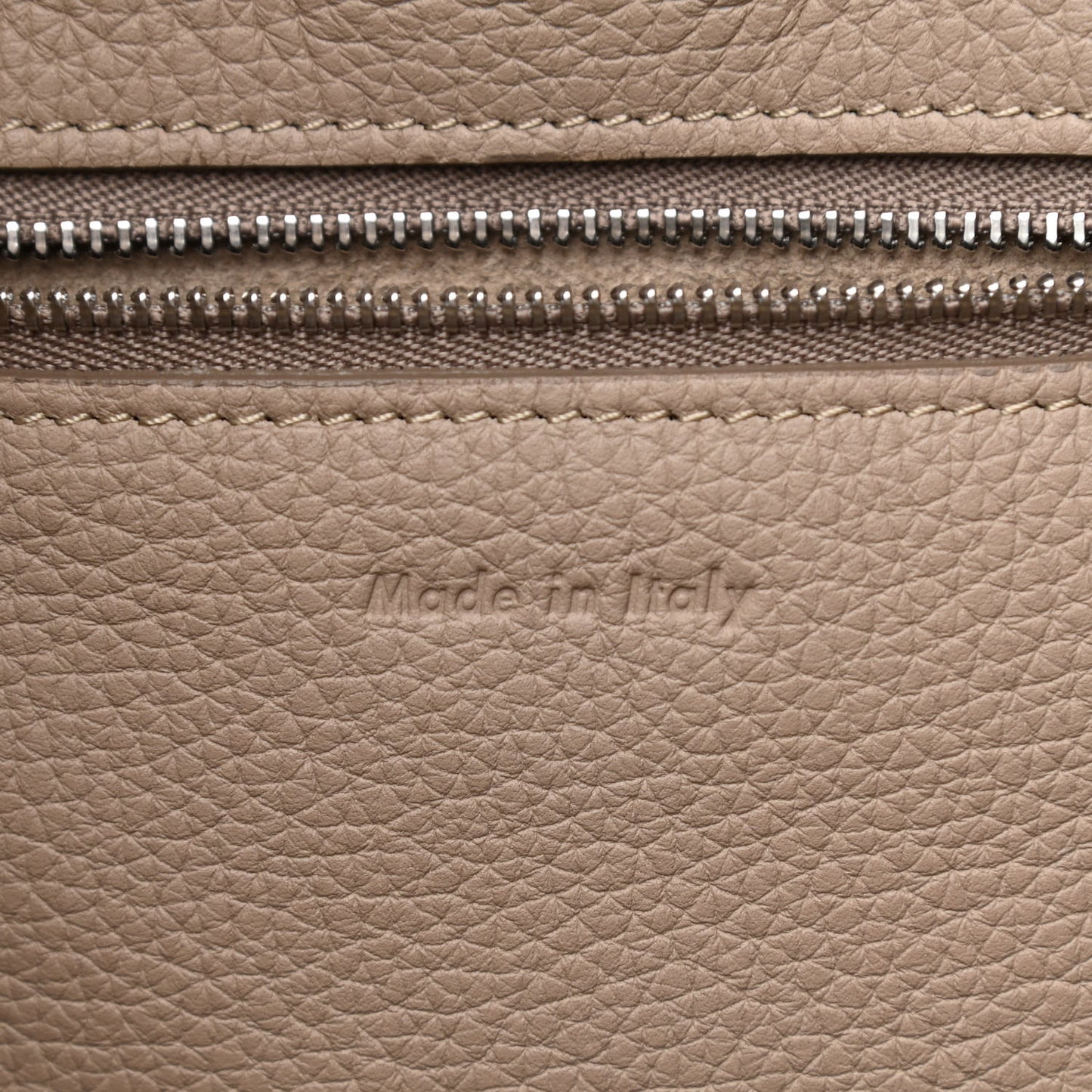 Supple Grained Calfskin Small Big Bag Light Taupe