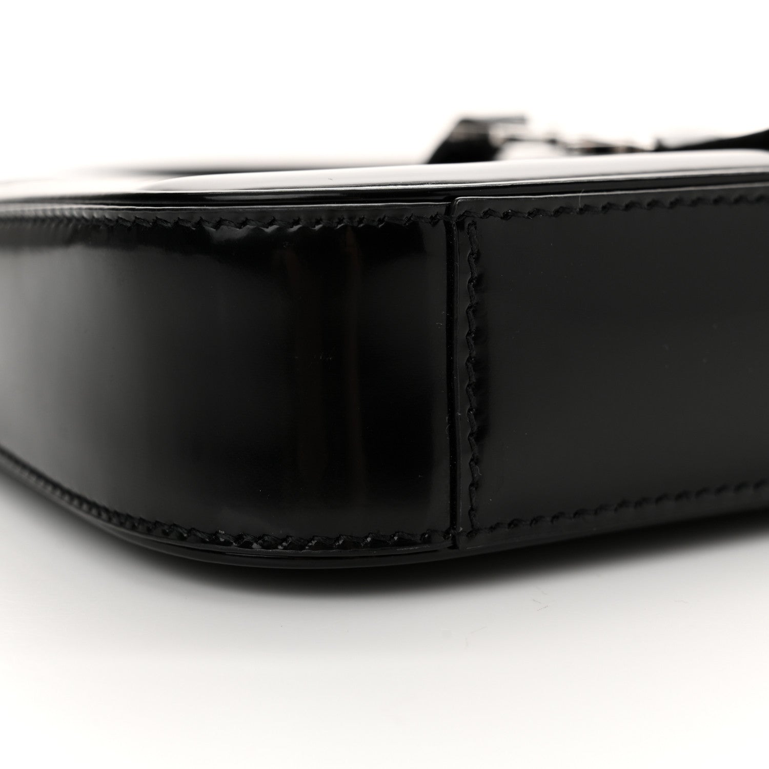 Saint Laurent Patent Calfskin Le 5 A 7 Mini Hobo Black 9 of 11