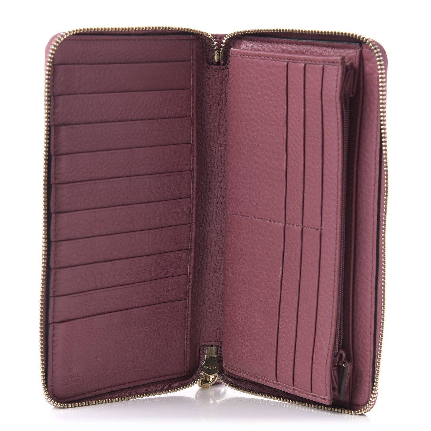 Pebbled Calfskin Soho Zip Around Wallet Peonia Flower