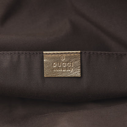 Gucci Crystal Monogram Medium Web Handle Vertical Tote Bronze 6 of 11