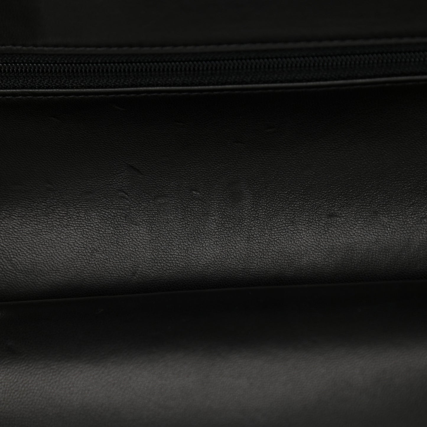 Lambskin Quilted Small Double Flap Black
