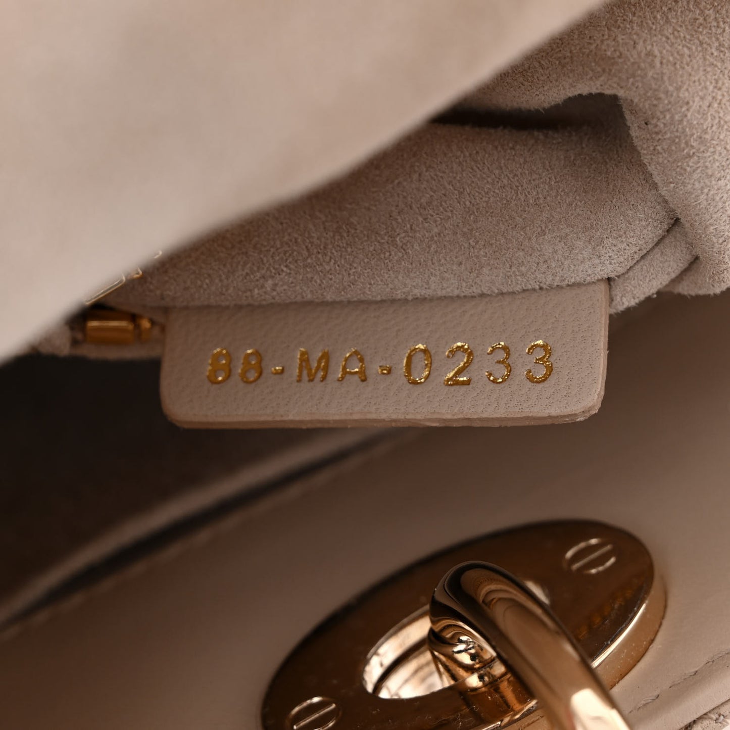 Lambskin Cannage Small My ABCDior Lady Dior Beige