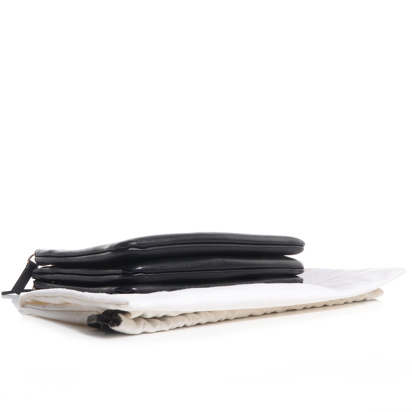 Lambskin Small Trio Crossbody Bag Black