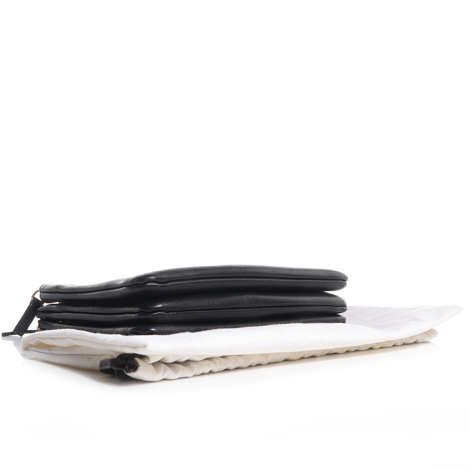 Celine Lambskin Small Trio Crossbody Bag Black 4 of 7