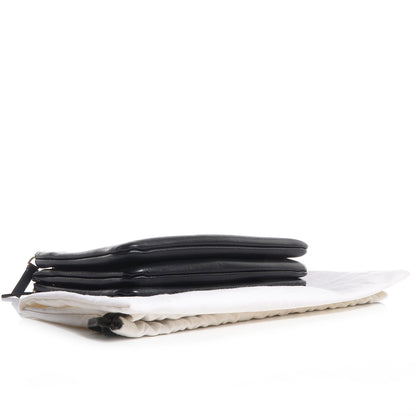 Celine Lambskin Small Trio Crossbody Bag Black 4 of 7