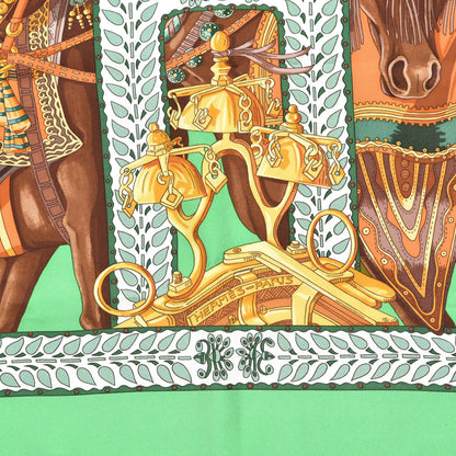 Hermes Silk La Danse du Cheval Marwari Scarf 90 4 of 5