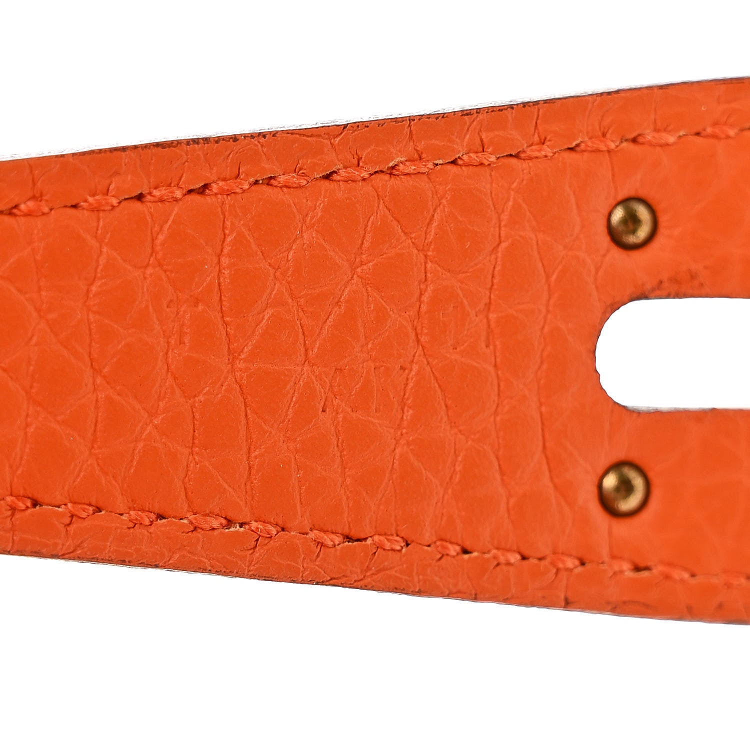 Hermes Taurillon Clemence Lindy 26 Orange 7 of 13