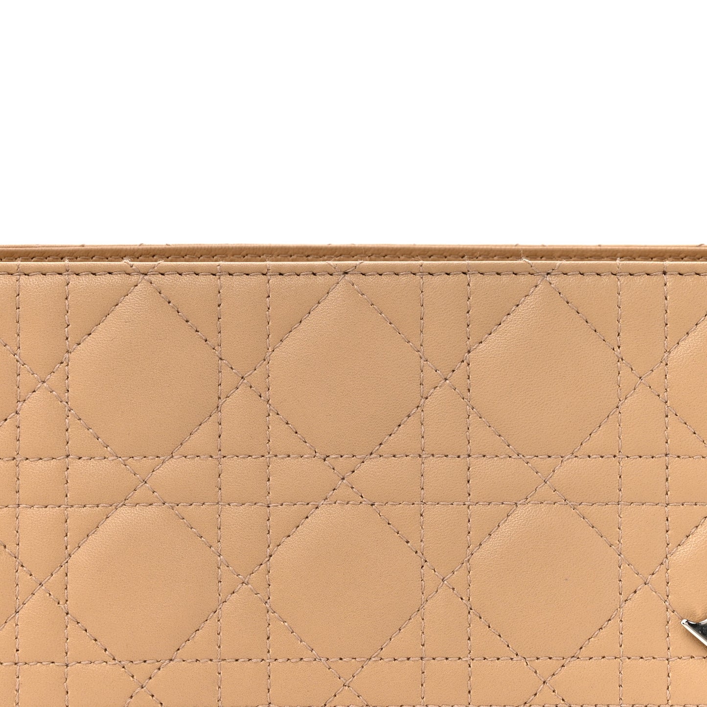 Lambskin Cannage Soft Lady Dior East West Beige